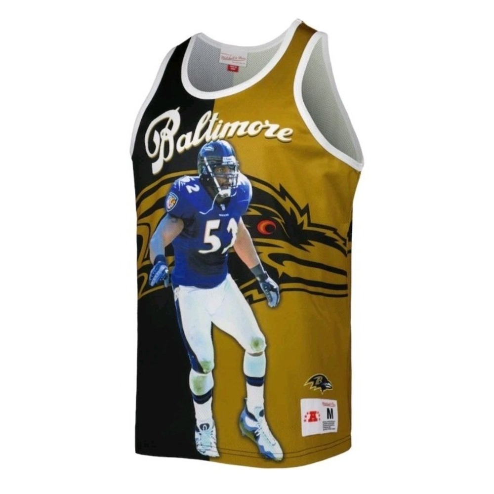 Ray Lewis Baltimore Ravens Mitchell & Ness Retired Player Graphic Tank Top Large